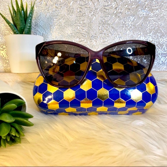 Chloe Sunglasses Blue/Purple Plastic Frames Designer Authentic EUC - Picture 6 of 8